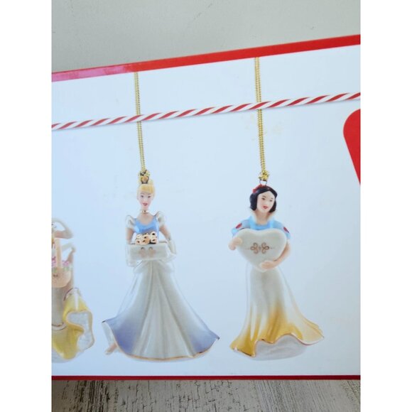 Lenox Disney princess 3-piece ornament set porcelain new Xmas tree - Picture 4 of 7